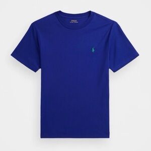 Polo by Ralph Lauren NET Sz 7 Blue T-Shirt with Polo Player Logo